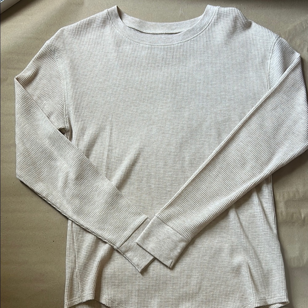 Women's Cream Long Sleeve Top